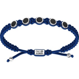 Blaues Zancan Infinity-Kordelarmband – EXB840-BL