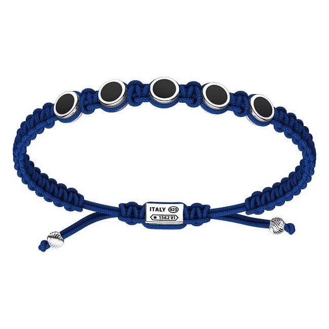 Zancan Infinity blue cord bracelet - EXB840-BL