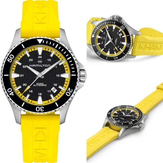 Hamilton Khaki Navy Scuba Automatic Yellow Watch H82395332