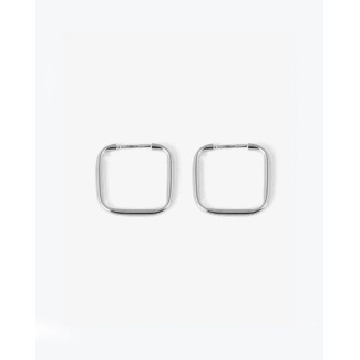 Nove25 Timeless square circle earrings N25ORERL003