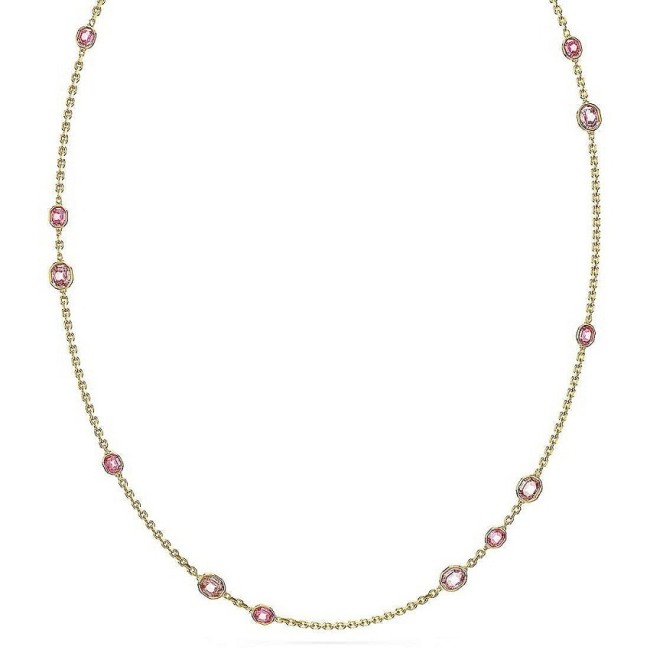 Collana lunga Swarovski Imber dorato con cristalli rosa - 5682533