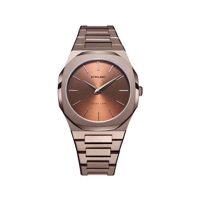 Orologio D1 Milano acciaio marrone Ultra Thin - D1-UTBJ10