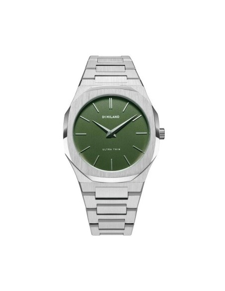 Orologio D1 Milano acciaio Ultra Thin Moss Verde grande D1-UTBJ06