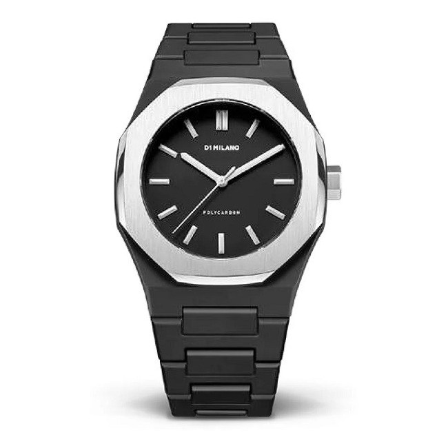 D1 Milano schwarze Polycarbon Moonglade-Uhr – D1-PCBJ14