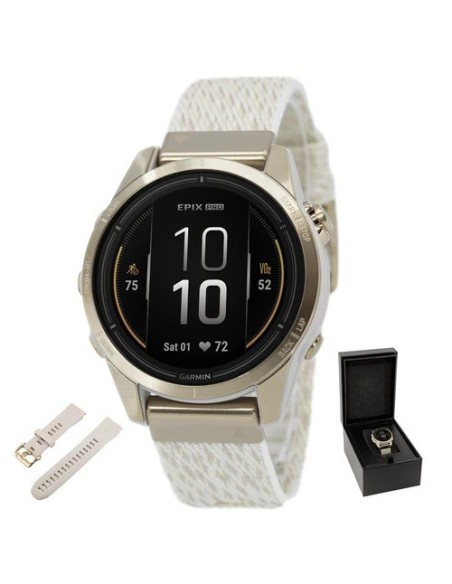Garmin Epix Pro Sapphire Cream Watch 42mm - 0100280220