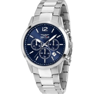 Sector660 steel quartz watch and blue dial R3253517028