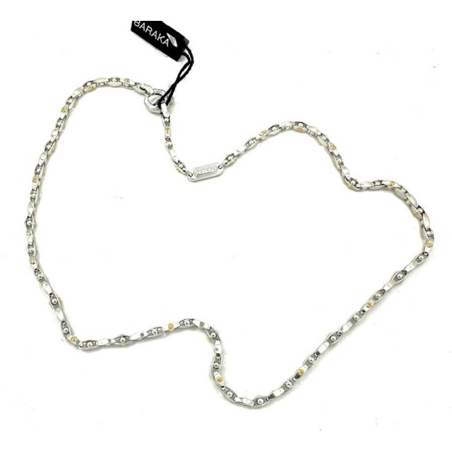 Barakà Small Sphere necklace in white gold and rose gold GC21241