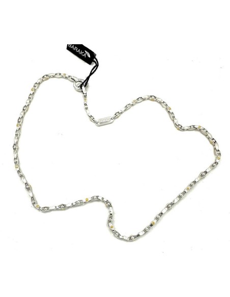 Barakà Small Sphere necklace in white gold and rose gold GC21241