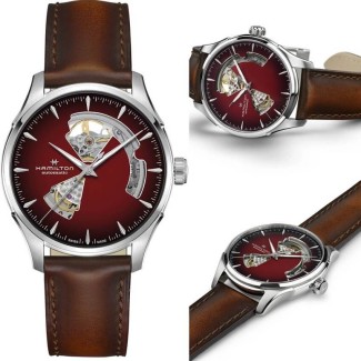 Hamilton Jazzmaster Open Heart Bordeaux Uhr – H32675570