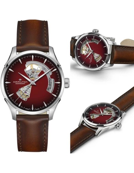 Hamilton Jazzmaster Open Heart Bordeaux Uhr – H32675570