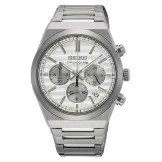 Orologio Seiko Classic1970 cronografo con quadrante bianco - SSB451P1