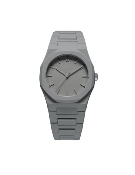 D1 Milano gray soft touch watch with octagonal bezel D1-PCBU03