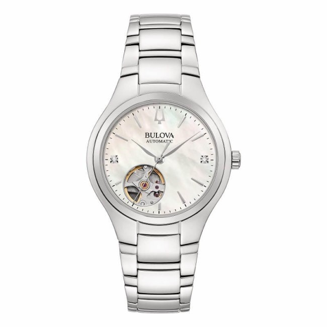 Bulova Lady Automatikuhr mit Perlmutt – 96P247