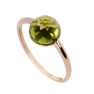 Anello Mimi Zabette oro rosa e Peridoto verde  - A24VZRPRD