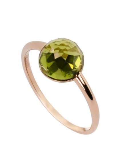 Anello Mimi Zabette oro rosa e Peridoto verde  - A24VZRPRD