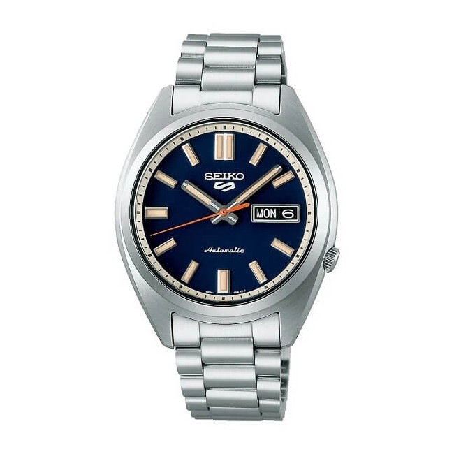 Seiko5 Sport Automatic vintage three-hand blue watch SRPK87K1