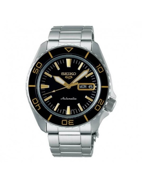 Orologio Seiko5 Sports SKX Series nero e dorato SRPK99K1