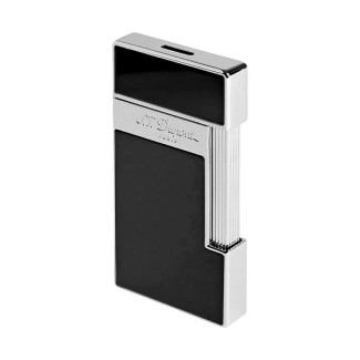 Accendino Dupont linea Slimmy nero e argento silver - 028001
