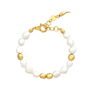 Bracciale Giovanni Raspini Riviera con perle e boule dorate - GR12003