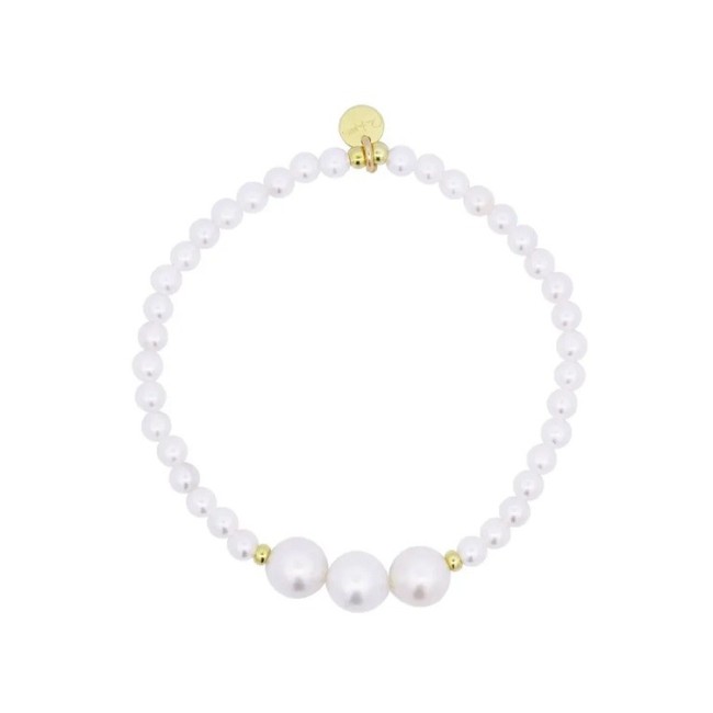 Rue Des Mille elastic bracelet with pearls - BR019M3AU