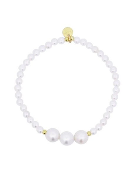 Bracciale Rue Des Mille elastico con perle - BR019M3AU