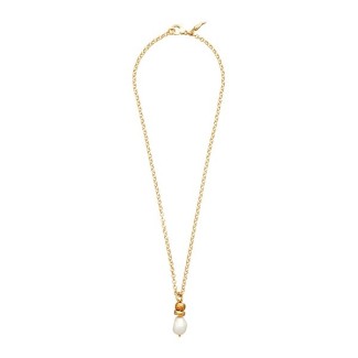 Giovanni Raspini golden Riviera necklace with pearl - GR12004