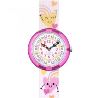 Orologio bimba Flik Flak Bouncing Hearts con cuori FBNP223