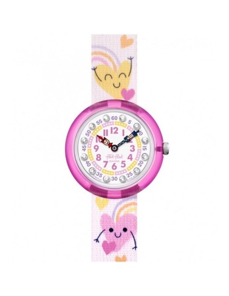Flik Flak Bounce Hearts Mädchenuhr mit Herzen FBNP223