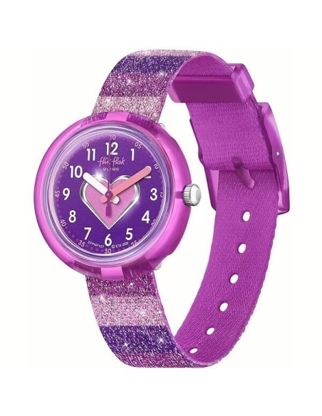 Flik Flak Stripy Glitter Mädchenuhr mit Glitzer FPNP127