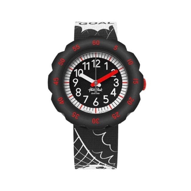 Orologio bimbo Flik Flak Sport Lovers Goal con palloni da calcio FPSP064