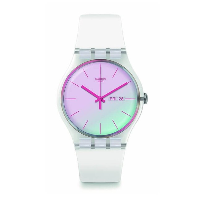 Orologio Swatch Polawhite New Gent bianco - SO29K704