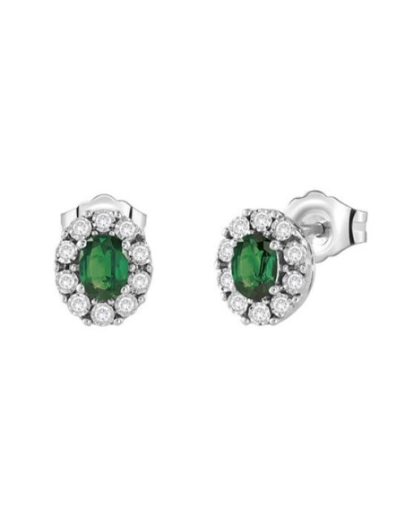 Bliss Regal Earrings with Natural Emeralds and Diamonds 20102586