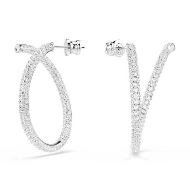Swarovski Dextera White Hoop Earrings - 5695939