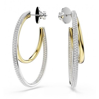 Swarovski Hyperbola Bicolor Double Hoop Earrings - 5702400