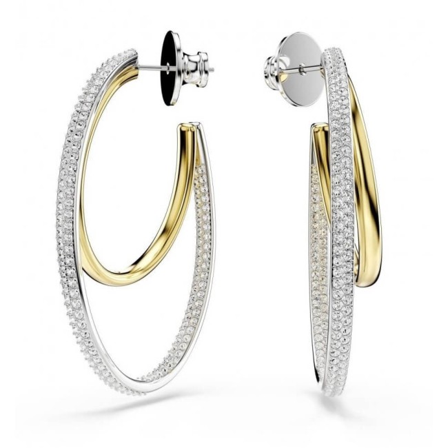 Swarovski Hyperbola Bicolor Double Hoop Earrings - 5702400
