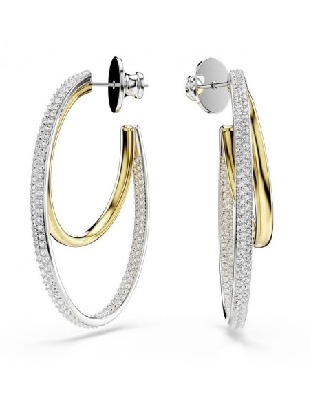 Swarovski Hyperbola Bicolor Double Hoop Earrings - 5702400