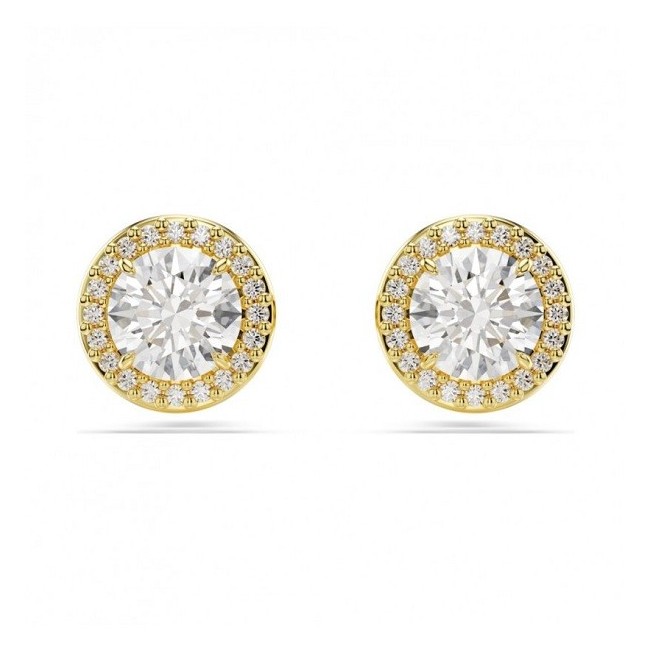 Swarovski Una Gold Earrings with White Crystals - 5686637