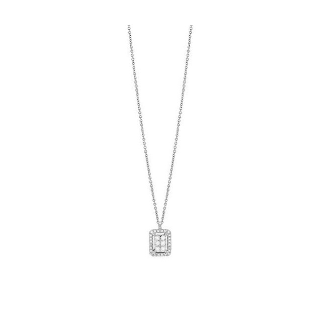 Collana Bliss Caresse pendente rettangolare con diamanti 20104800