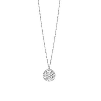 Collana Bliss Caresse pendente tondo con diamanti 20104774