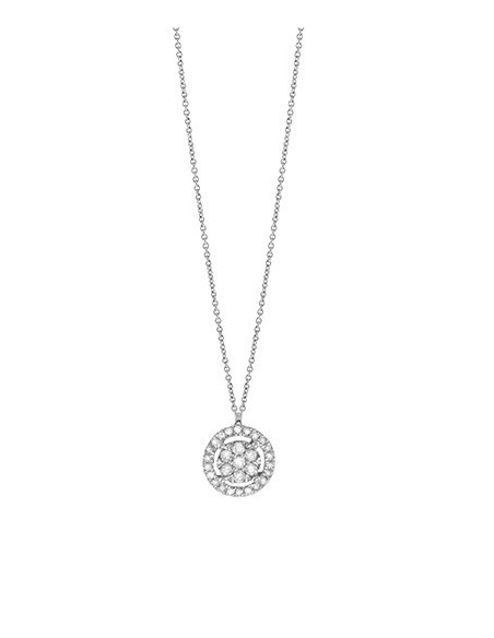 Collana Bliss Caresse pendente tondo con diamanti 20104774