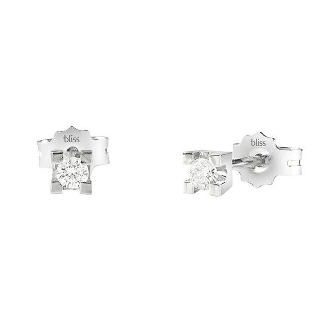 Bliss Dream earrings light point in white gold and diamonds 20081230