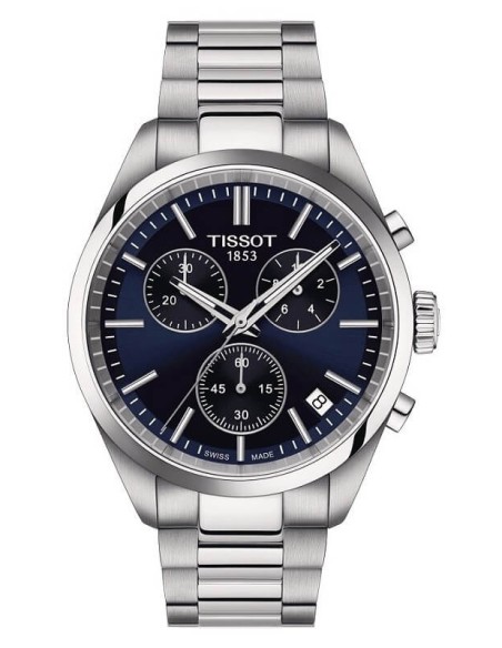 Tissot PR100 Chronograph Watch Blue Dial