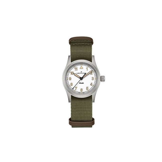 Orologio Hamilton Khaki Field Quartz 33MM bianco e verde - H69301910