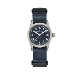 Hamilton Khaki Field Quarz 38 mm blaue Uhr – H69401940
