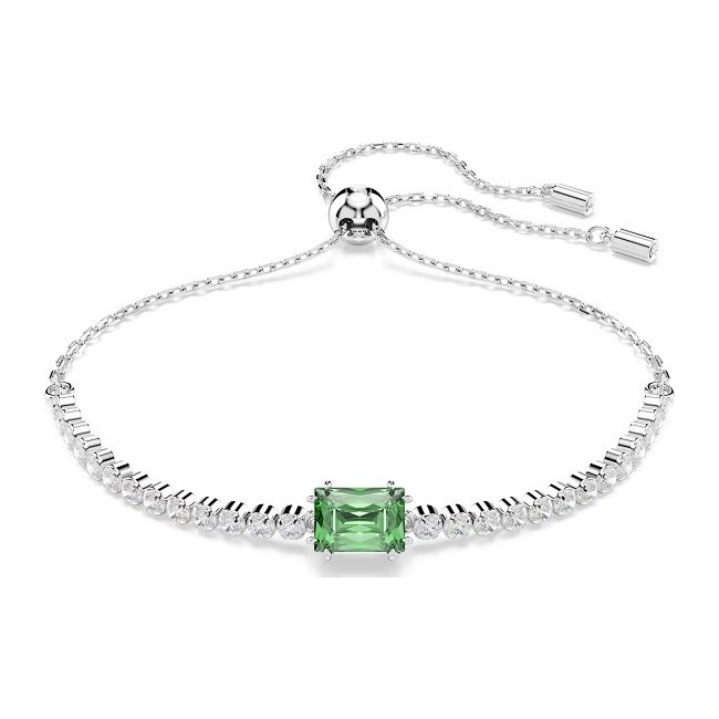 Swarovski Matrix Tennis Bracelet with Green Center - 5693411
