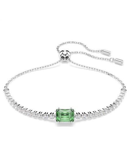 Bracciale tennis Swarovski Matrix con centrale verde - 5693411