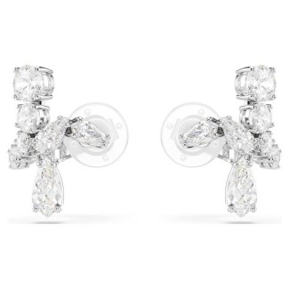 Orecchini a clip Swarovski Matrix Bianchi - 5692523