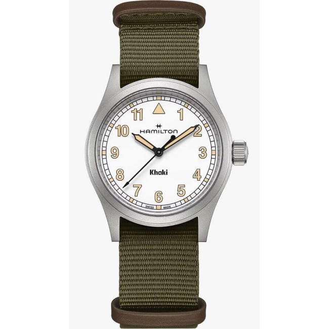 Orologio Hamilton Khaki Field Quartz 38MM verde e bianco H69401910