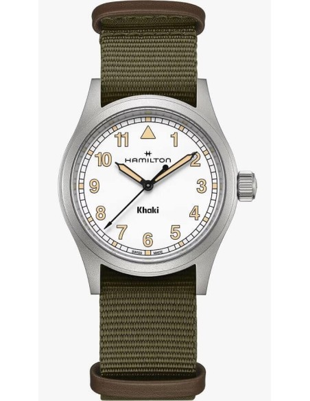 Orologio Hamilton Khaki Field Quartz 38MM verde e bianco H69401910