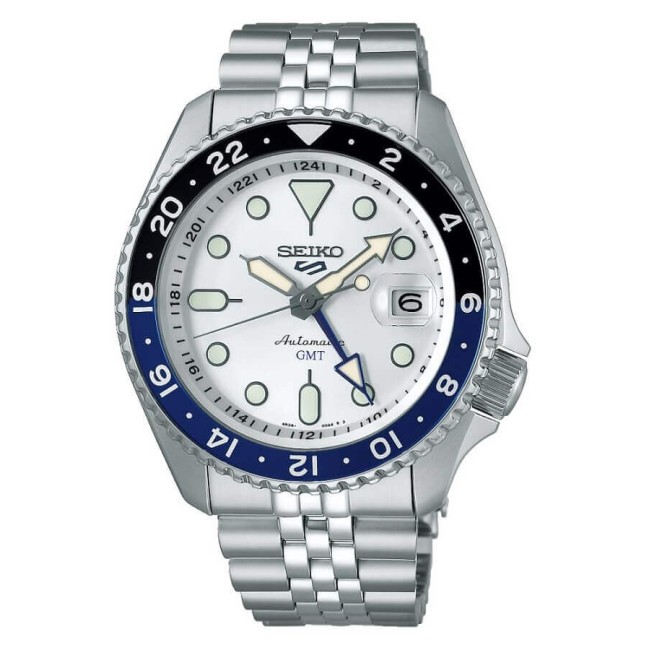 Orologio Seiko5 Sports GMT automatico bianco - SSK033K1